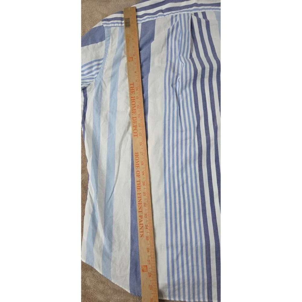 Polo Ralph Lauren Chambray Shirt Men L Blue Striped Flesh Pony Button Down NWOT